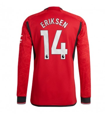 Manchester United Christian Eriksen #14 Replica Home Stadium Shirt 2023-24 Long Sleeve
